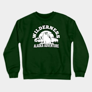 wilderness typography design Crewneck Sweatshirt